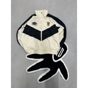Umbro Scottish Football 1993-94 Track Jacket Men's L Cream Black Retro Crest
